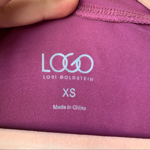 LOGO by Lori Goldstein Knit Cardigan With Chiffon Details Pink Size XS - Picture 3 of 6